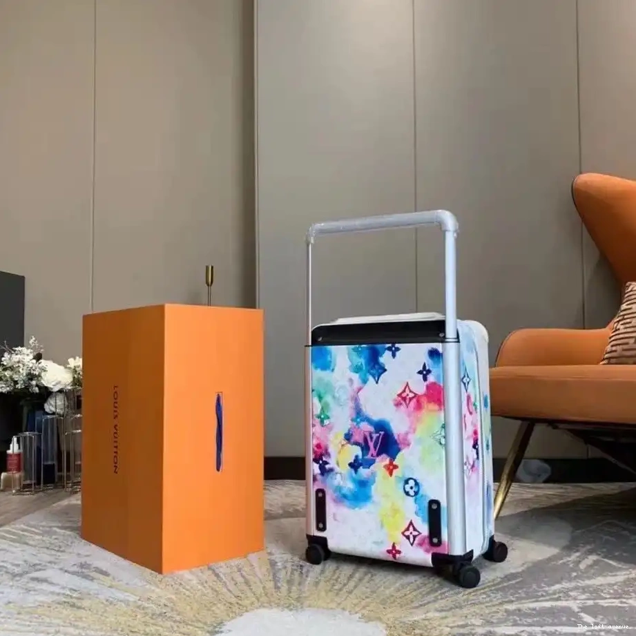 MONOGRAM SUITCASE CUSTOM 37L WATERCOLOUR HORIZON 55 0514